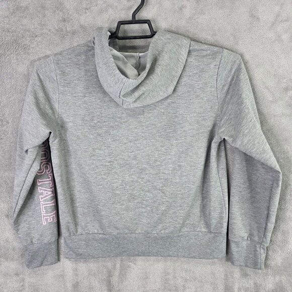 Womens Aeropostale Sport Gray Full Zip Sweatshirt Long Sleeve Polyester Size L - Picture 4 of 8